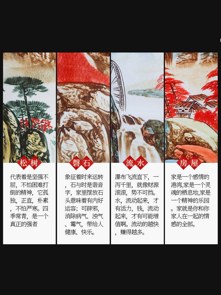 Jingdezhen ceramic hand - made China red luck of large vases, Chinese style furnishing articles the opened a large living room