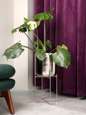 Mai Quạt Nhập khẩu Hoa đứng Sắt Xanh Hoa Hồng Giá đỡ Sàn nhà Hoa đứng Ấn Độ Vàng Creative Pot Chủ - Kệ kệ trang trí đẹp Kệ