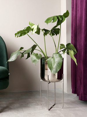 Mai Quạt Nhập khẩu Hoa đứng Sắt Xanh Hoa Hồng Giá đỡ Sàn nhà Hoa đứng Ấn Độ Vàng Creative Pot Chủ - Kệ kệ trang trí đẹp Kệ