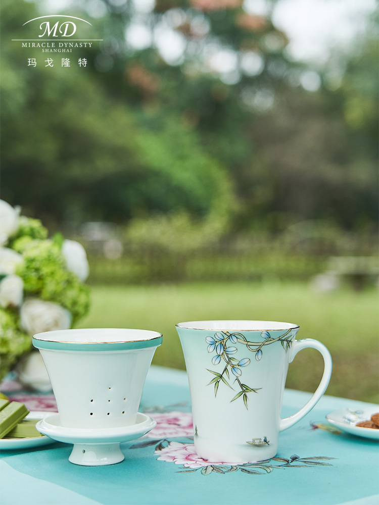 M20 margot lunt west lake feast three - piece filter cups household gift boxes of character China cups in China