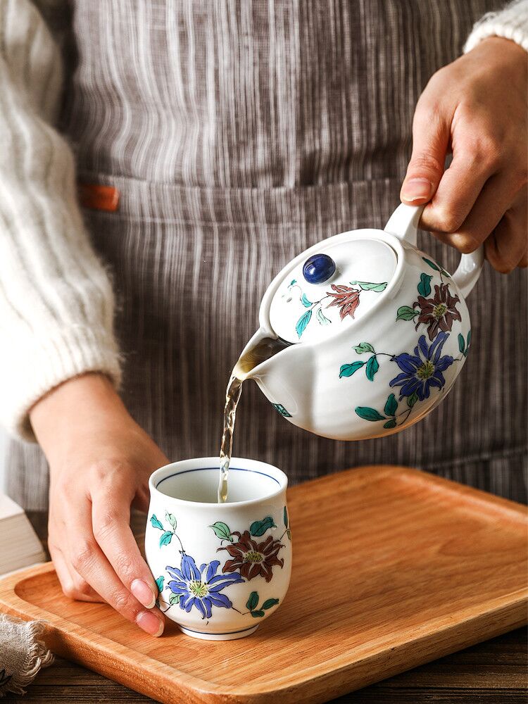 Burn it love make Japanese nine valley imported pottery and porcelain teapot tea cup tea sets with gift box products