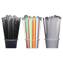 Thin straw individually packaged milk tea soy milk straw beverage disposable single commercial hard cola single coffee