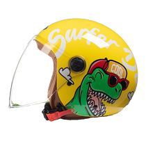 Mustang childrens helmet 3C baby half helmet boys and girls four seasons gray electric car children riding cute safety helmet