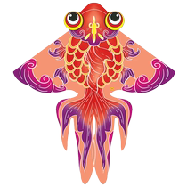 2024 new Weifang kite national trend large goldfish for children and adults only breeze easy to fly traditional folding