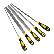 File grinding tool set alloy woodworking tool triangular file with medium teeth and fine mesh small semi-circular fitter file