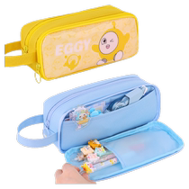 Primary school student pencil bag girls 2024 new pencil case female large capacity pencil case high-value ins style pencil box