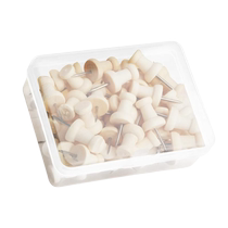 Boxed original wooden thumbtacks felt wall cork board tacks push-pins kindergarten message board small wall nails small pushpins photo wall fixed metal pins decorative wooden push-pins I-shaped nails 500 pieces