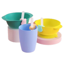 Baby soup silicone straw with buckle food bowl accessories children drink fruit juice baby special extension
