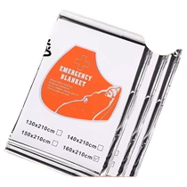 Outdoor emergency survival first aid blanket tinfoil aluminum foil thickened thermal blanket off-road portable compressed thermal survival blanket