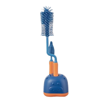 Bottle brush cleaning brush newborn baby special rinse pacifier brush three-in-one silicone cleaning brush set sponge