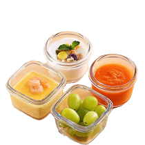 Lock and Lock feeding tableware food supplement bowl childrens glass lunch box high temperature resistant microwave oven fresh food supplement baby bowl