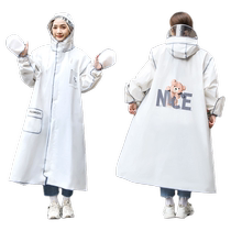 Raincoat for men and women new all-in-one long full-body rainproof adult outdoor electric poncho for solo mountaineering and hiking