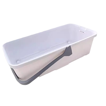 Cleaning bucket large mop bucket household rectangular floor mopping cloth plastic portable thickened durable bucket pier drainage