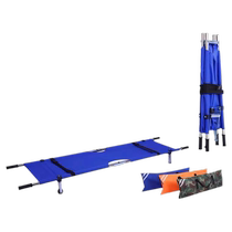 Thickened hospital home fire first aid folding multi-function single-frame adult simple stairway wheeled stretcher