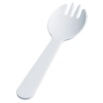 Plastic disposable spoon small spoon fork individually packaged thickened cake fork spoon ice cream dessert spoon food grade
