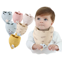 Enfant Pure Cotton Cartoon Paparazzi Serviettes triangulaires Printemps-automne bébé saliveau essuie-tout et réchauffe le boîtier de la fille
