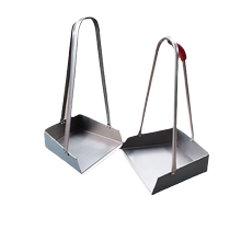 Stainless steel dustpan iron dustpan household factory school large dustpan sweeping dust bucket iron garbage shovel extra thick