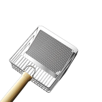 Stainless steel cat litter shovel two-in-one fine hole cat poop shovel large poop shovel artifact mineral sand tofu sand cat litter special shovel