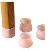 Chair foot cover silicone stool foot pad chair leg protective cover silent non-slip table leg cover anti-collision square round