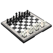 Chess with magnetic folding portable chess board for children and primary school students special high-end magnetic suction door