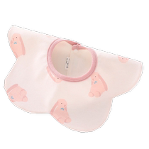 Baby pure cotton waterproof bibs childrens double-layer saliva towels newborn bibs summer thin type A eating pockets