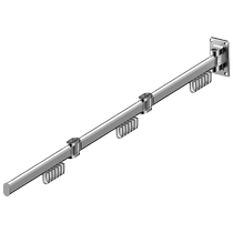 Folding clothes drying rack balcony indoor wall hanging invisible telescopic space aluminum clothes drying rod balcony clothes drying artifact