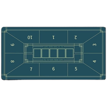 加厚德州扑克桌布垫专用筹码锁边桌垫德扑台布垫子长方形在线桌面