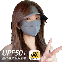 Banana sunscreen mask full face mask anti-UV breathable sunshade face mask neck protector eye corner protection