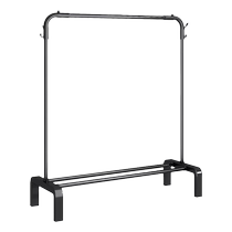 Simple clothes drying rack floor-standing clothes rack household indoor clothes drying rod clothes rack bedroom coat rack double pole corner