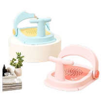 Baby bath seat baby bath artifact can sit and lie down newborn child bathtub seat bath stool with adjustable backrest