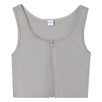 Corset bra les wrapped chest handsome T vest zipper underwear female big breasts showing primary school students breast reduction plastic bra COS