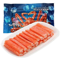 (8 bags of flash sale-Korean K-廻美平特) Internet celebrity ready-to-eat crab fillet casual hand-shred low-fat bagged hot pot