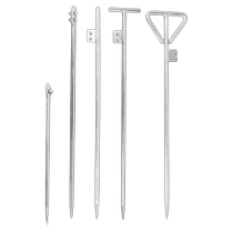 Galvanized grounding needle lightning rod power engineering household lightning protection charging pile ground wire grounding rod one-shaped T-shaped