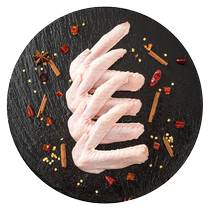 Fresh frozen large duck wings two-section duck wings fresh ingredients duck goods braised meat barbecue SF Express now selling