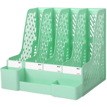 File Storage Rack Student Desktop File Rack Four Column Data Storage Rack File Basket Frame File Column Office Storage Rack Office Supplies