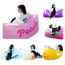 Music Festival Inflatable Sofa Portable Outdoor Air Sofa Bed Camping Air Bed Double Sitting Recliner Folding