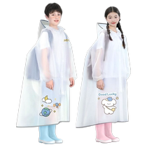 Childrens raincoat girls boys whole body children kindergarten primary school students go to school special with large school bag rain poncho