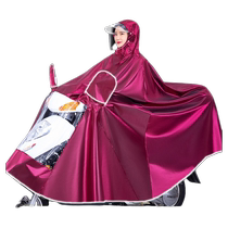 Electric motorcycle battery car raincoat for men and women new double long style extra large full body anti-storm rain poncho extra large foot covering