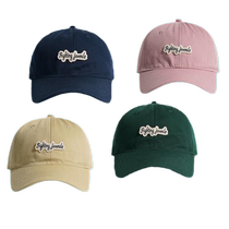 Classic simple workwear patch peaked cap for women with the same letters under the banana American soft top retro casual baseball cap for men