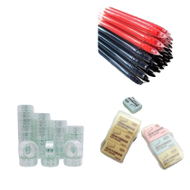 (3 yuan for 3 pieces) Juneng Writing Gel Pen Black 1 15mm*25m) 1 roll 4B-ABS box with 3 erasers