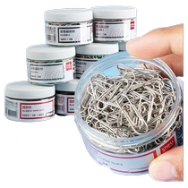 Deli paper clip wholesale office supplies large paper clip storage box high-value color swing needle paper clip needle color return needle necklace black combination set