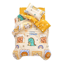 Kindergarten quilted with three sets of pure cotton six sets Baby entrance to the garden Special bed for children autumn and winter small quilt cover