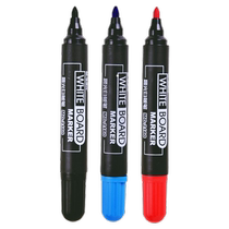 Chenguang erasable whiteboard pen can be refilled with ink replenishing fluid water-based easy-to-erasure teachers large-capacity black red and blue three-color office teaching blackboard pen large bold thick head drawing board writing pen wholesale
