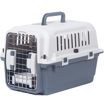 Pet air box cat cage portable dog air transport box checked box dog cage medium-sized dog transport cage
