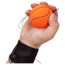 Wrist elastic ball with rope rubber rebound ball hand-throwing ball childrens magic ball exercise reaction force bouncing ball