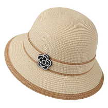Straw hat womens sun hat large brim fashionable sun hat summer flowers new seaside large brim sun hat trendy