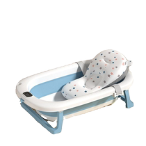 Newborn baby bath lying support non-slip adjustable baby net bag bathtub bathtub can sit and lie down sponge bath mat