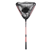 Triangular folding net copying complete set of telescopic pole hard copying pole portable large fishing net pocket fishing net catching the sea strong