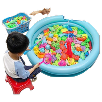 Fishing toys for children educational intelligence baby fishing magnet boys and girls aged 3 to 6 years old underwater world 2 gifts 6