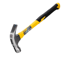 Deli claw hammer hammer hammer woodworking household nail hammer multi-functional nail hammer wooden handle round head hammer